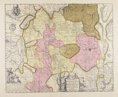 Tertia pars Brabantiae: qua continetur Marchionat. SRI horum urbs primaria Antuerpia de Michael Floris van Langren